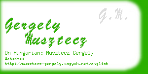 gergely musztecz business card